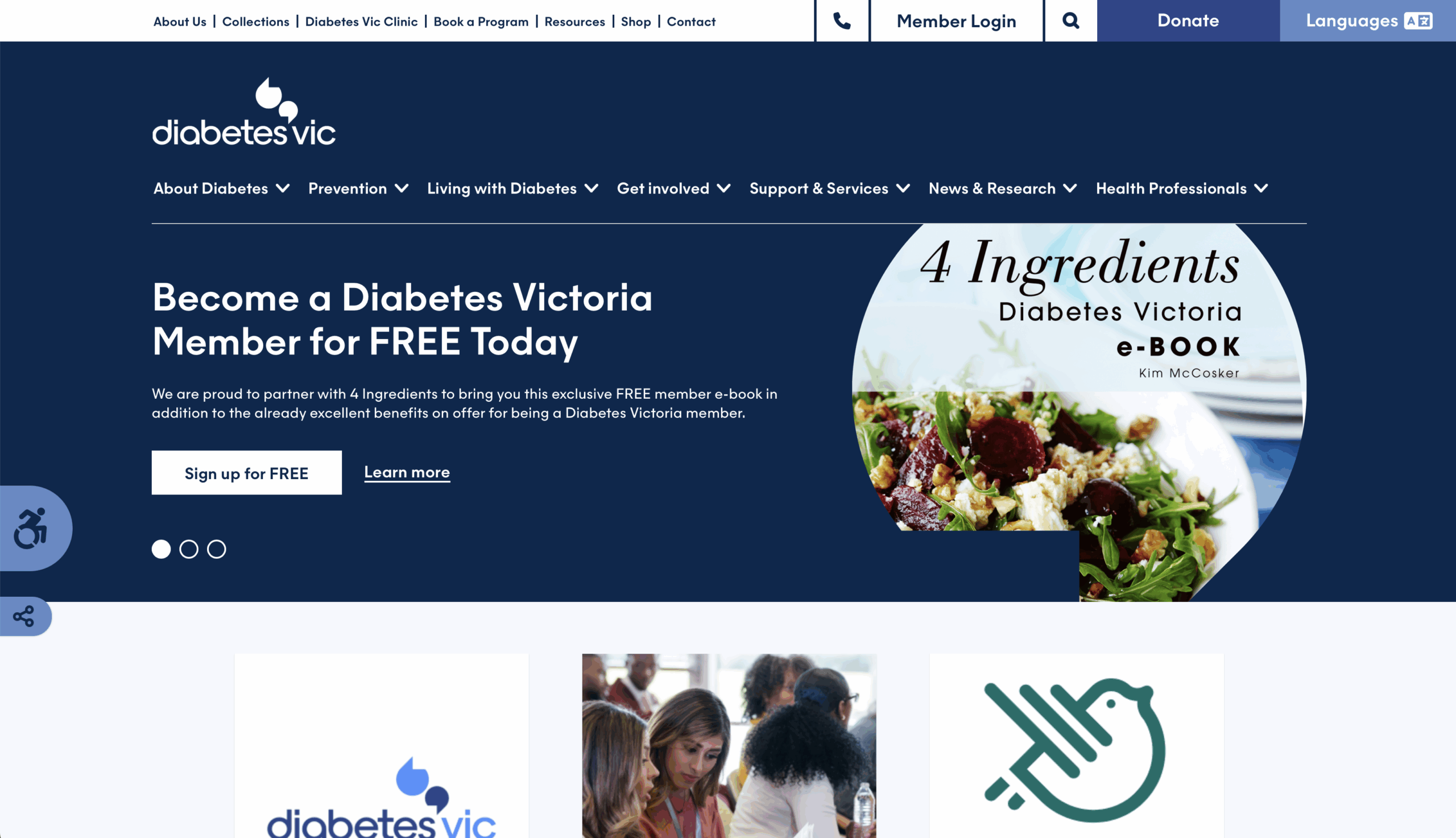 Diabetes Victoria Website